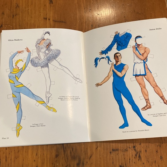 Vintage Russian ballet dancing paper dolls - Picture 10 of 10